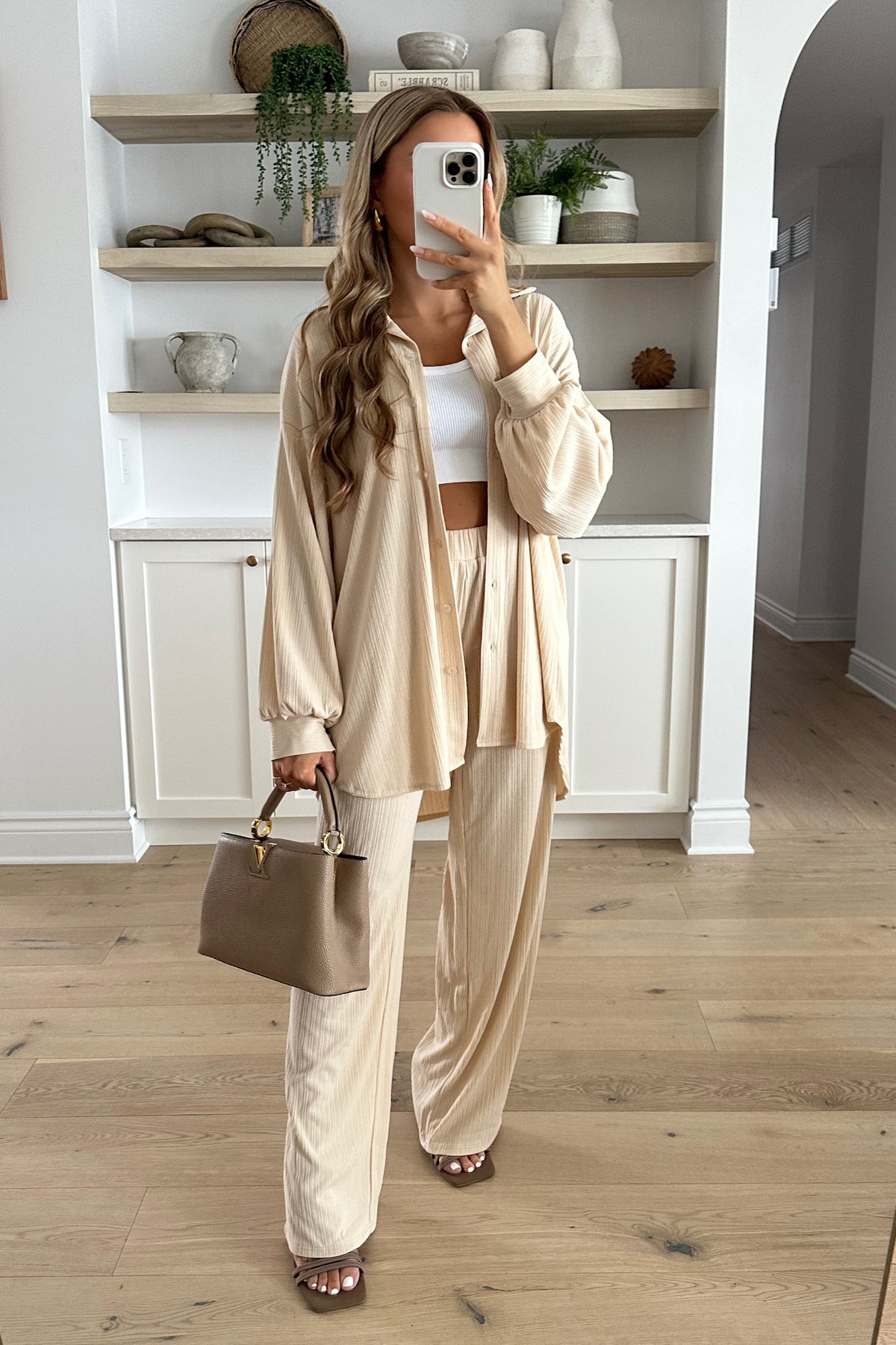 MURALE - Beige Two-Piece Set