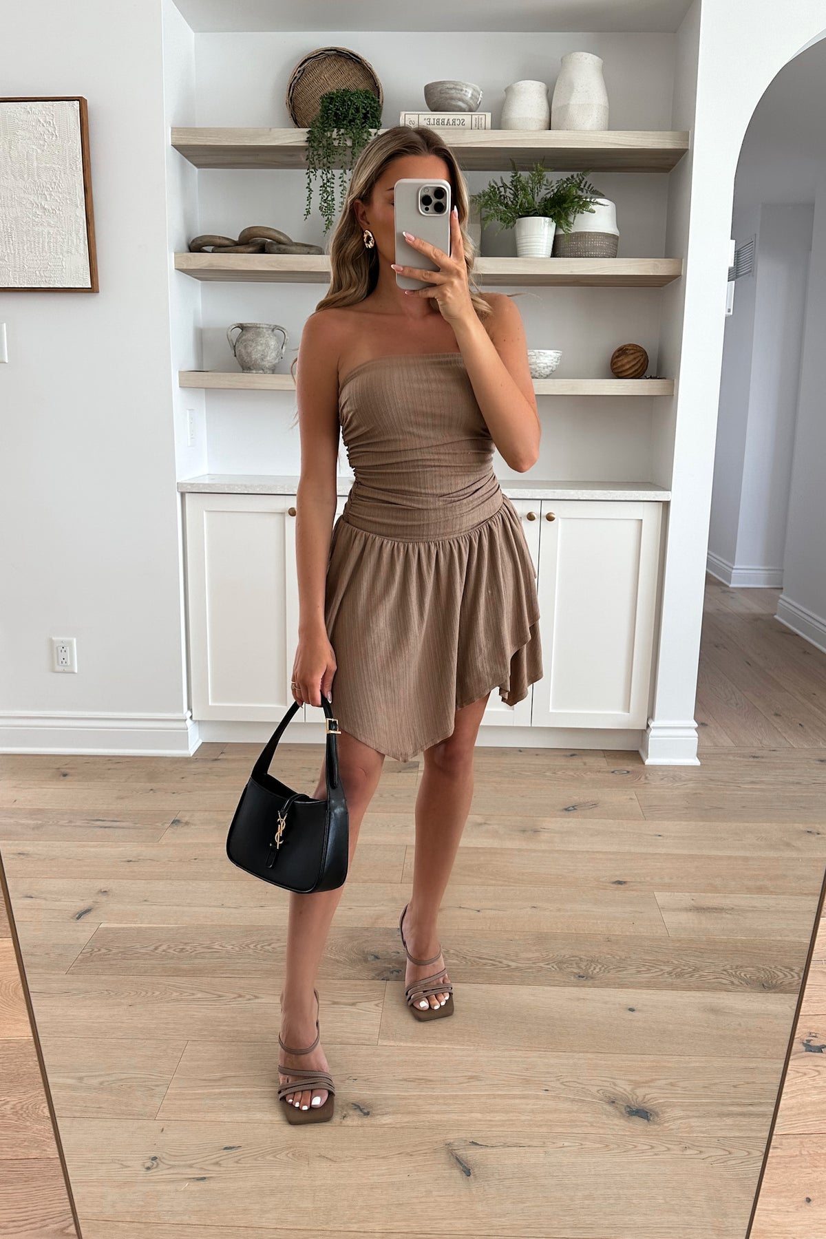 FABY - Taupe Asymetric Romper