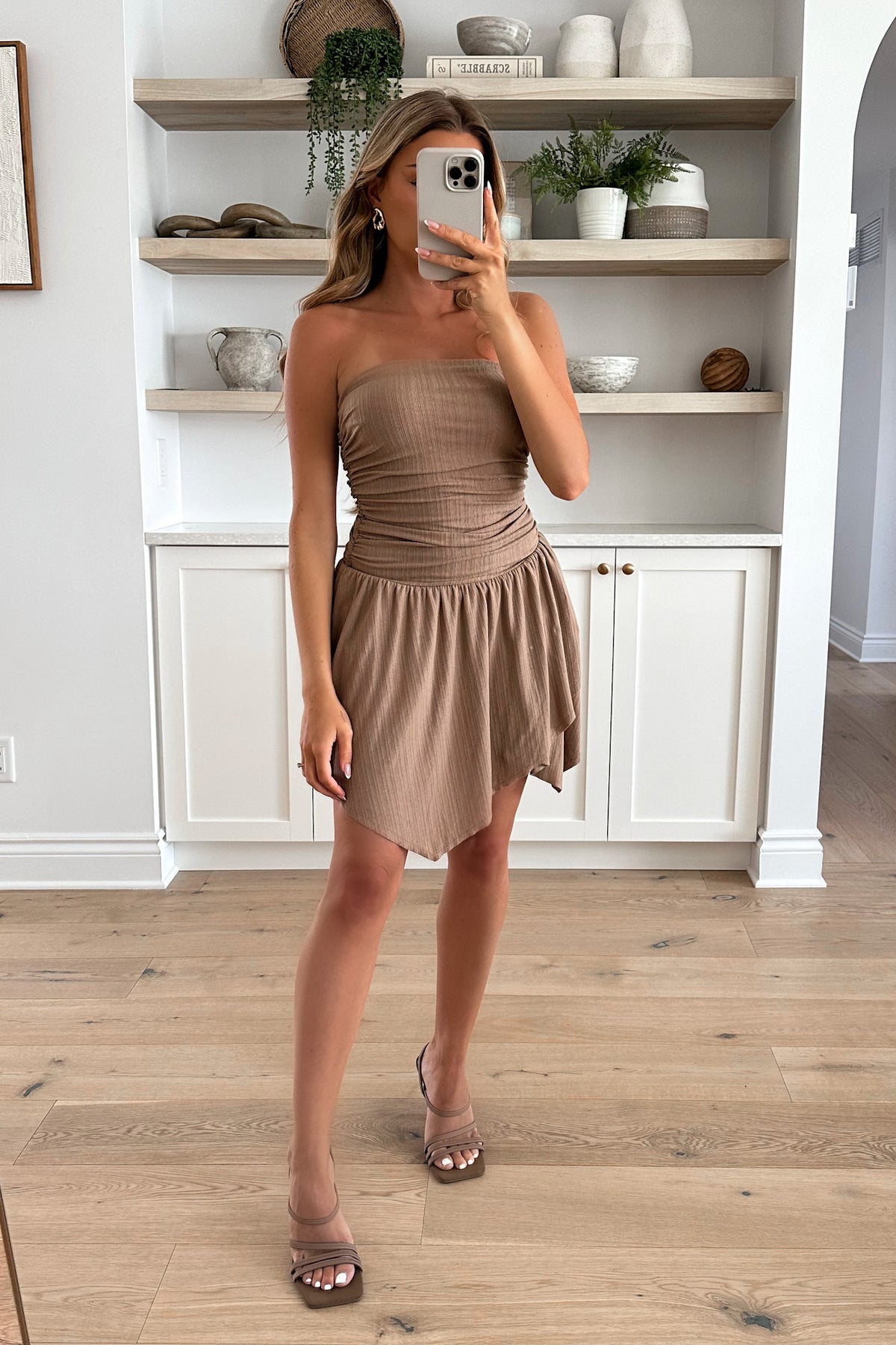 FABY - Taupe Asymetric Romper