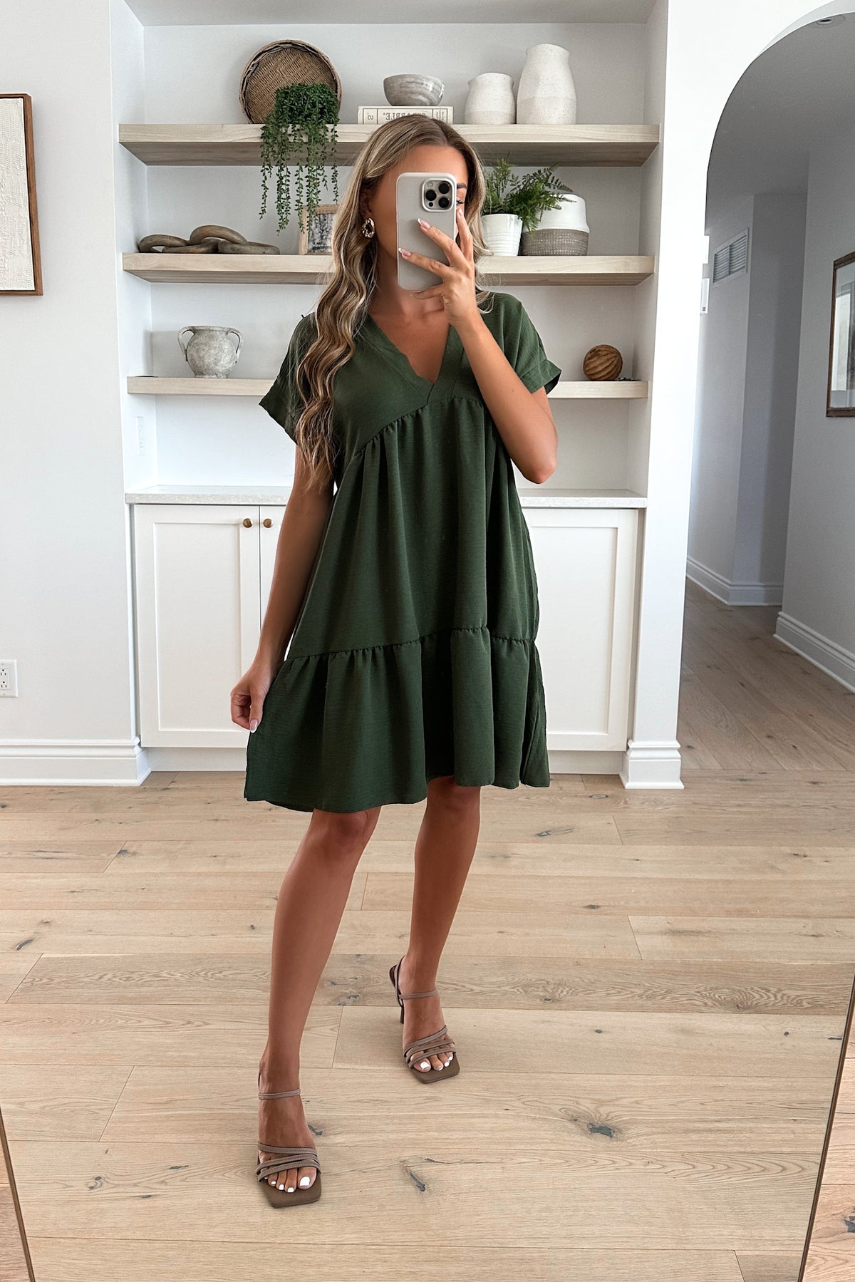 JAZEMINE - Kaki Green Dress