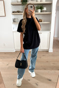 LAUREL - Black Oversized T-Shirt