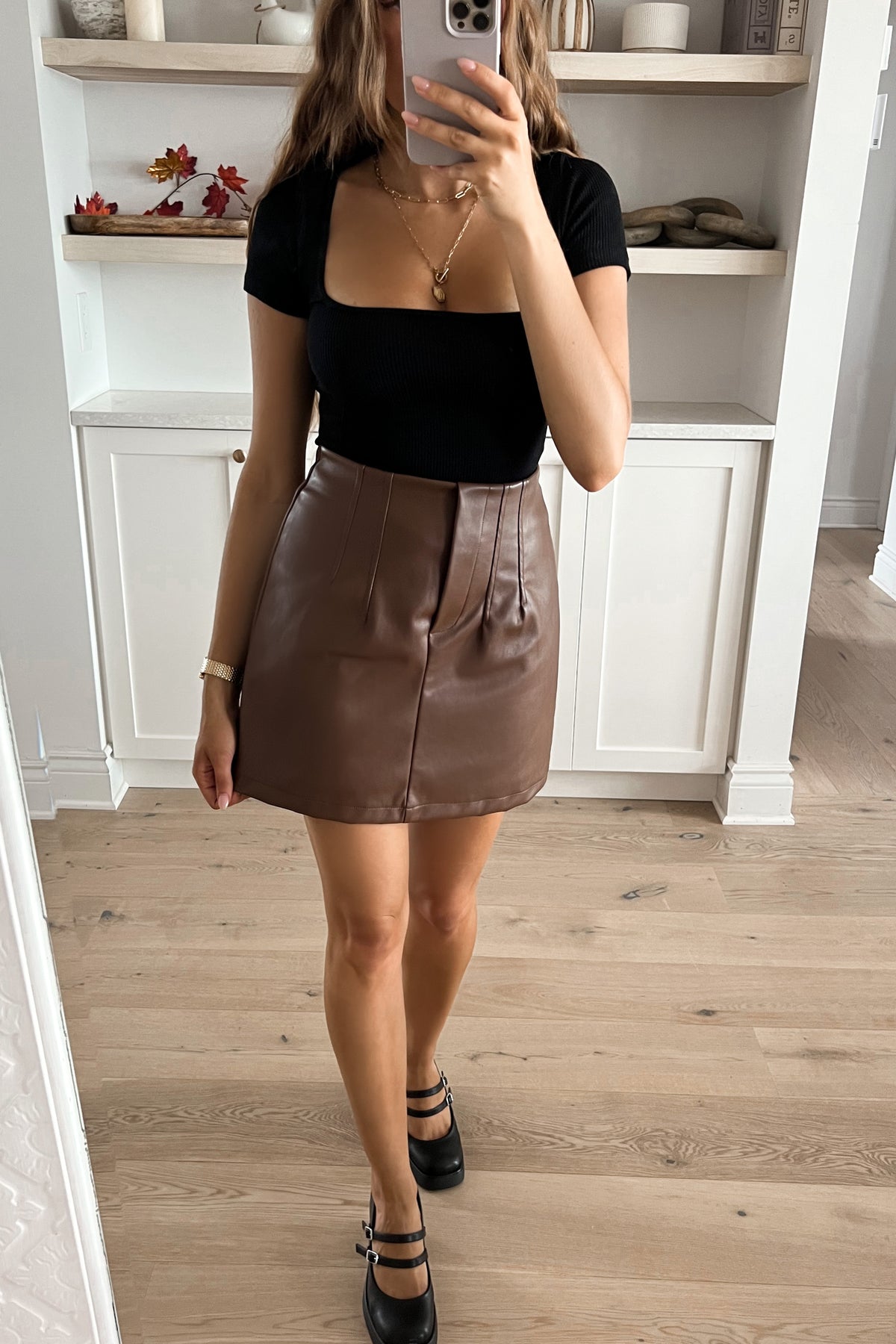 ILLUSION - Brown Skirt
