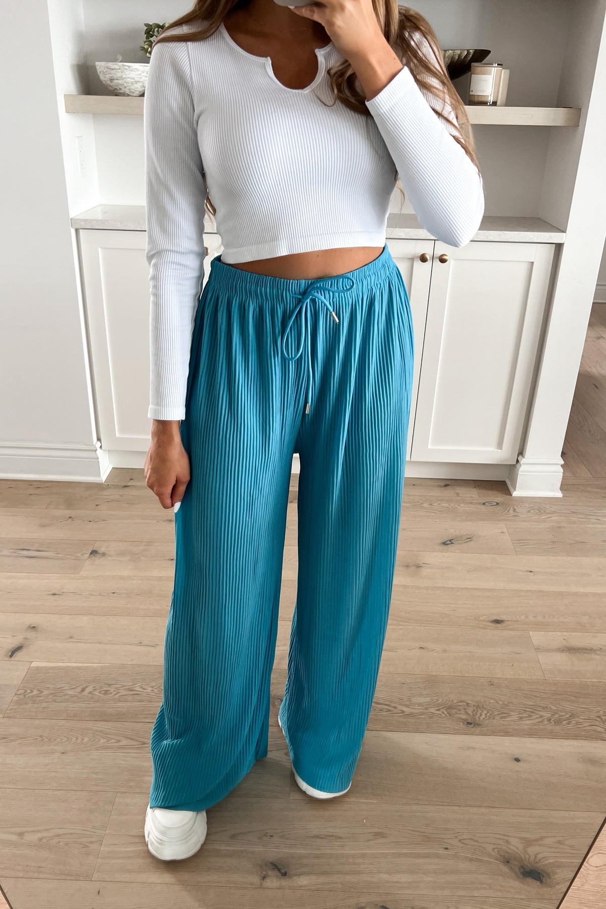 CHARME - Pantalon/Turquoise 