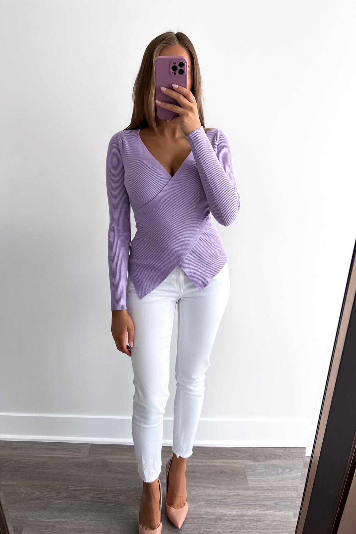 WRAP - Lilac Long Sleeve Top